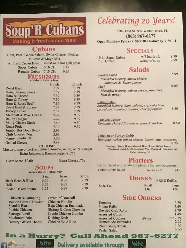 Soup'r Cubans Sandwich Shop - Winter Haven, FL