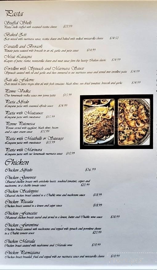 Falcone's Italian Restaurant and Pizza - Leland, NC menu_pic