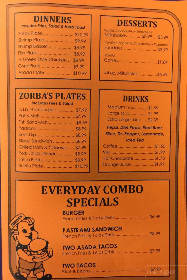 Zorba's Charbroiled Burgers - Bakersfield, CA
