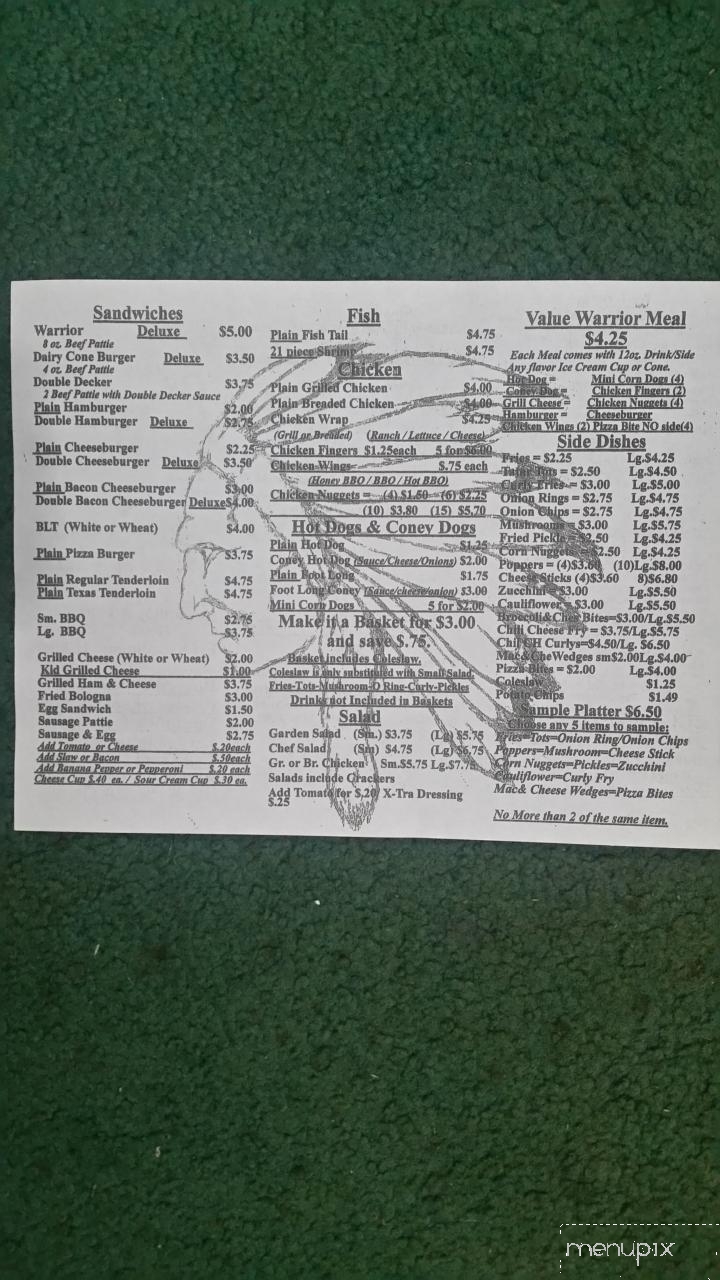 Frankfort Dairy Cone - Frankfort, OH menu_pic