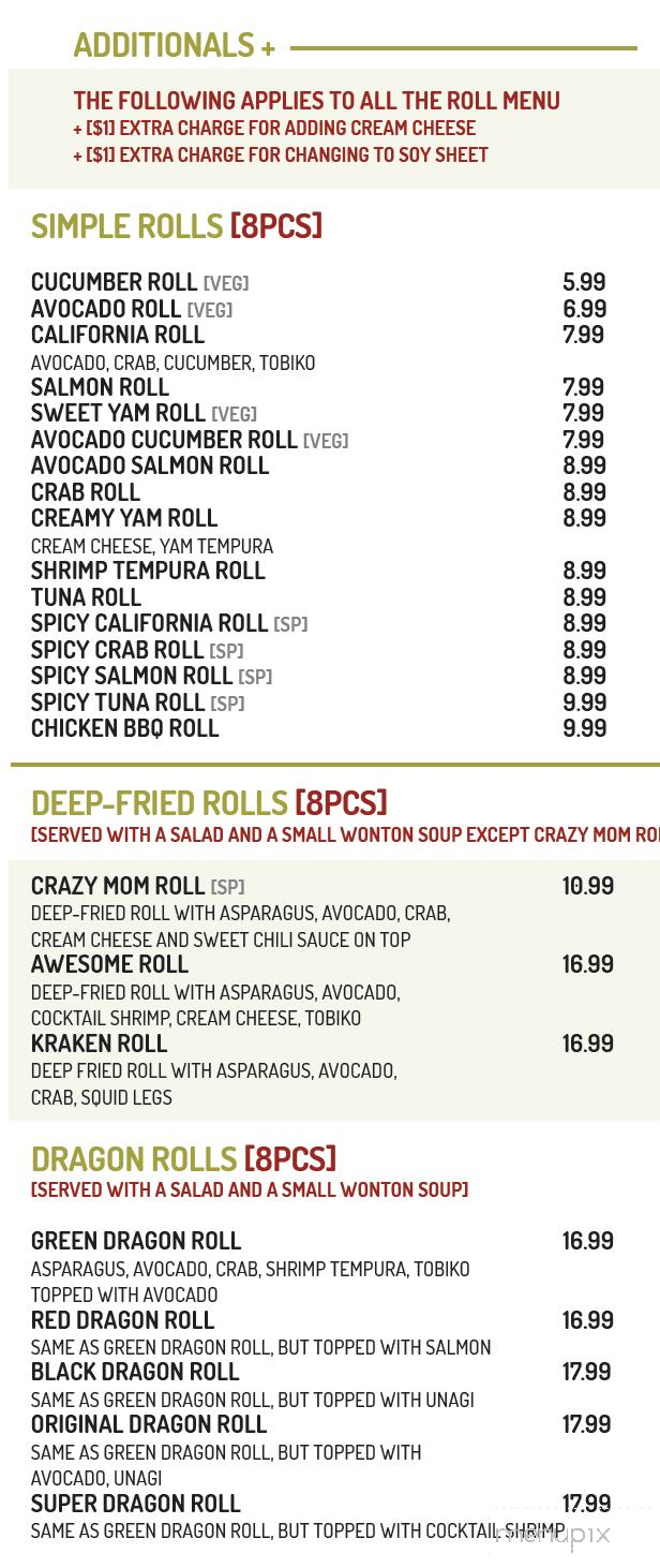 Mansu BBQ - Dieppe, NB menu_pic