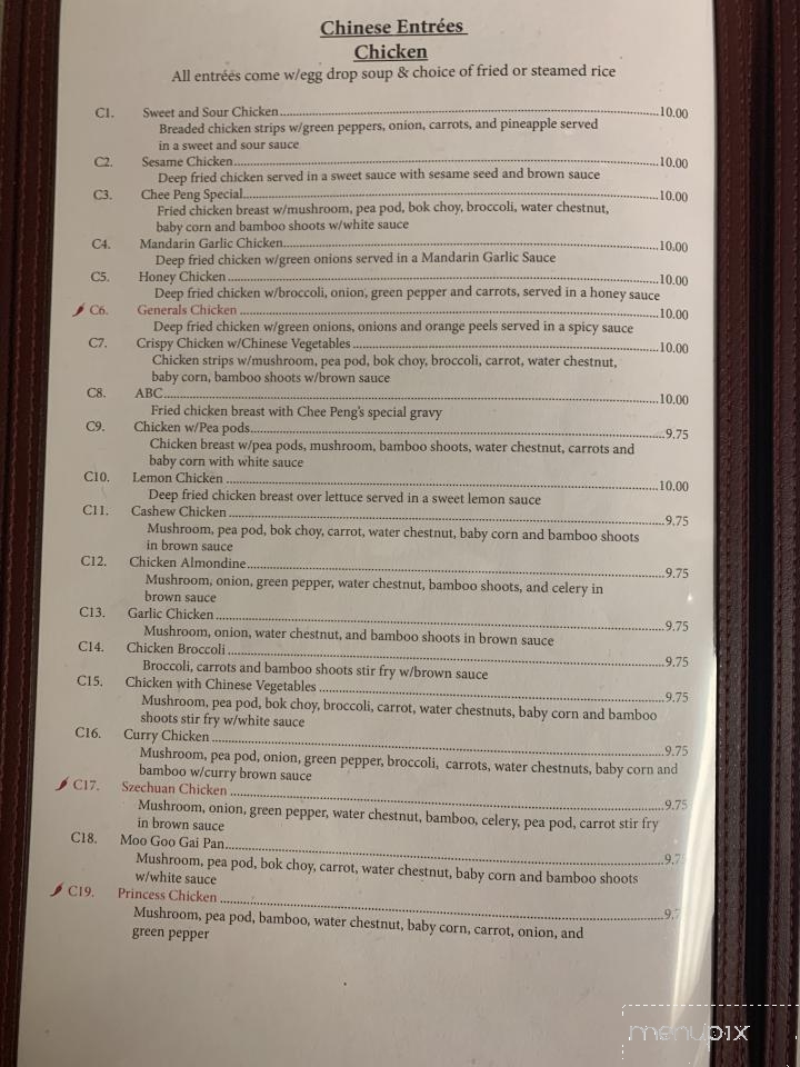 Chee Peng Chinese and Thai Restaurant - Alpena, MI menu_pic