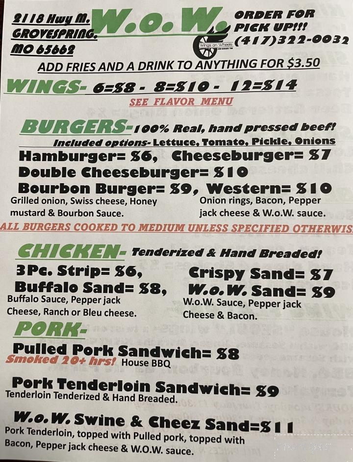 Wings On Wheels - Grovespring, MO menu_pic