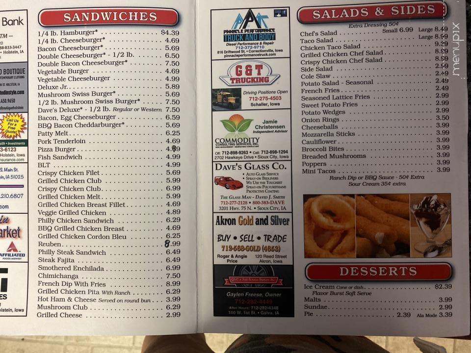 Midwest Deli & Grill Ltd - Holstein, IA menu_pic