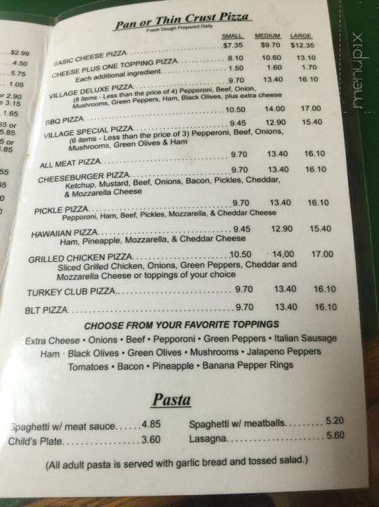 Village Pizza - Baxley, GA