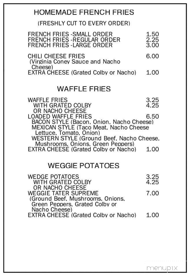 Fergs' Parma Pub - Parma, MI menu_pic