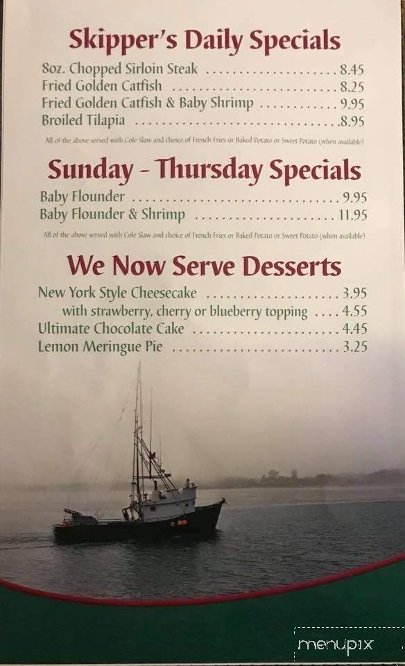 Skipper's Seafood Restaurant - Thomasville, NC menu_pic