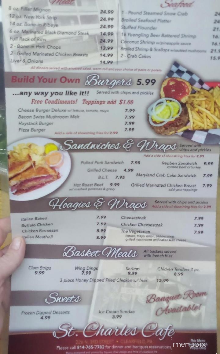 St Charles Cafe - Clearfield, PA menu_pic