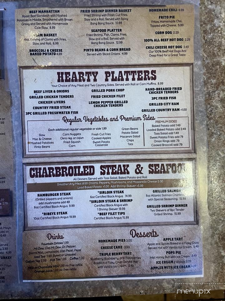 RaeZack's Grill & Deli - Robbins, TN menu_pic
