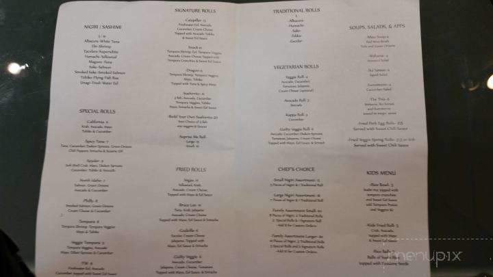 Raw Dead Fish - Coeur D'Alene, ID menu_pic