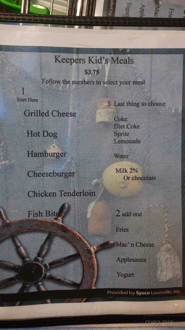 Keepers Seafood - Smithfield, KY menu_pic