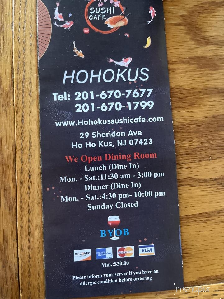 Hohokus Sushi Cafe - Ho Ho Kus, NJ