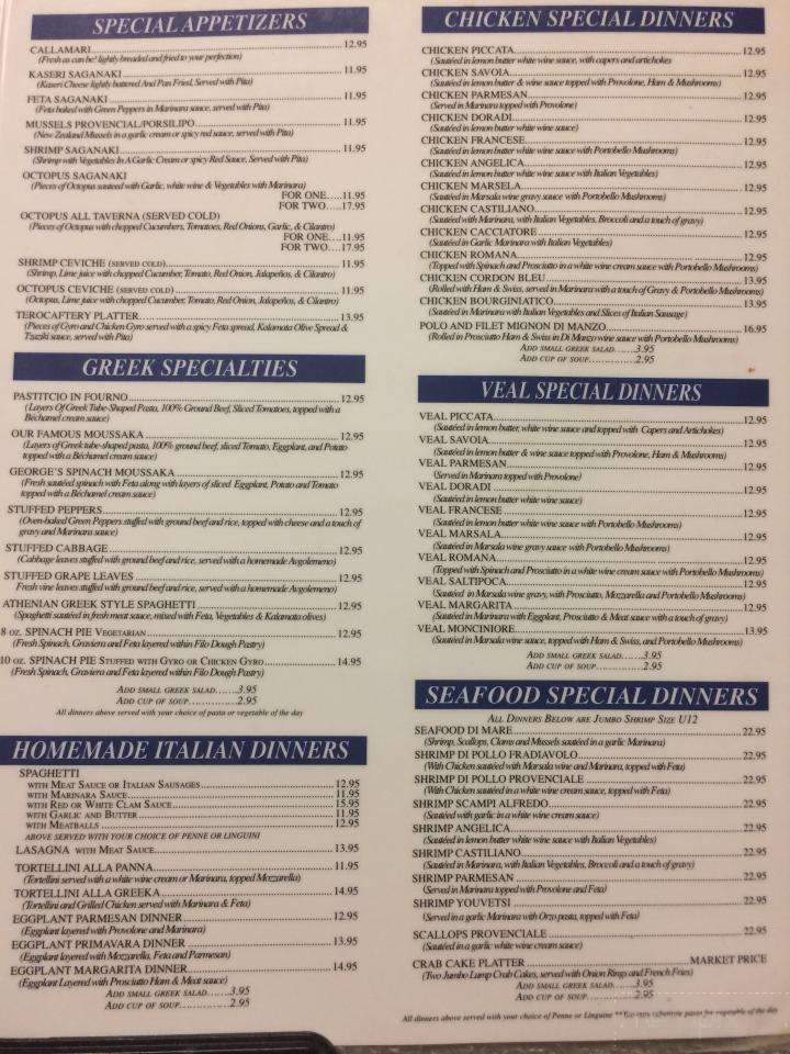 George's Restaurant & Carryout - Arnold, MD menu_pic