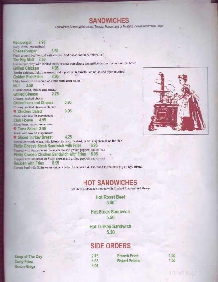 Golden Girls Restaurant - Clinton, TN menu_pic