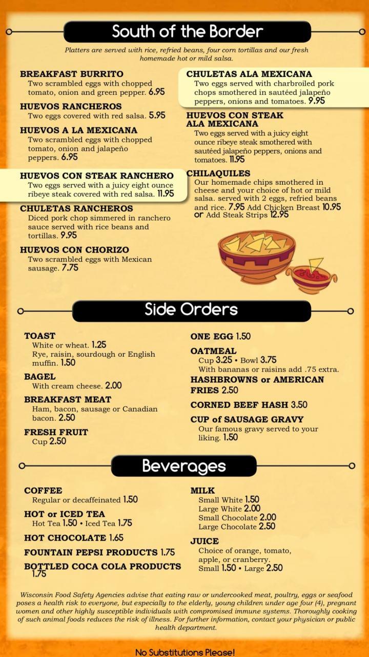 Salvador's - Beloit, WI menu_pic