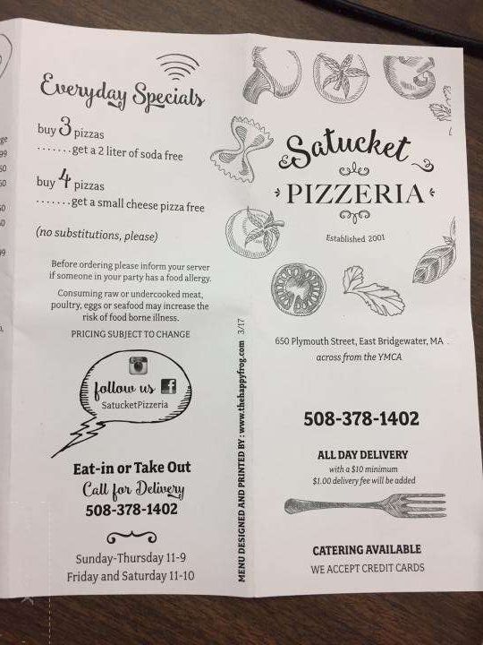 Satucket Pizzeria - East Bridgewater, MA