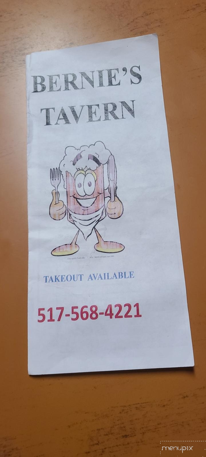 Bernie's Main St Tavern - Homer, MI menu_pic