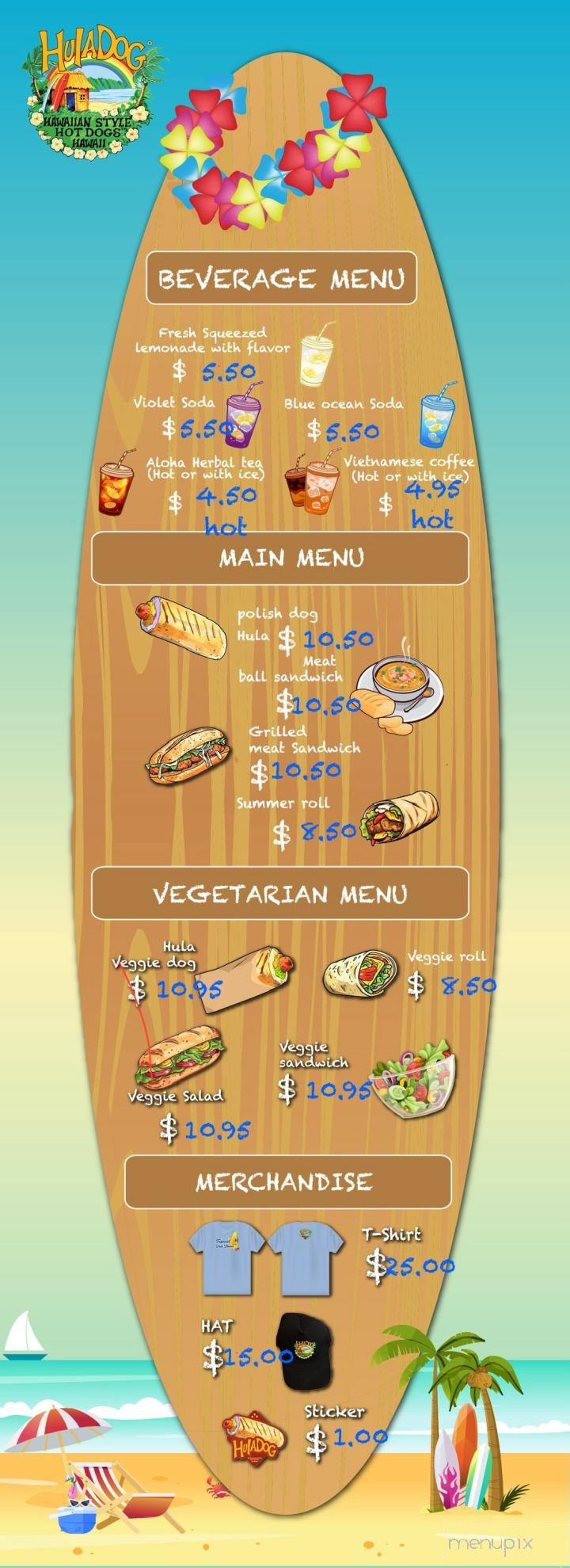 Hula Dog Hawaii - Honolulu, HI menu_pic