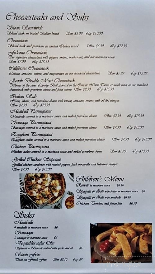 Falcone's Italian Restaurant and Pizza - Leland, NC menu_pic