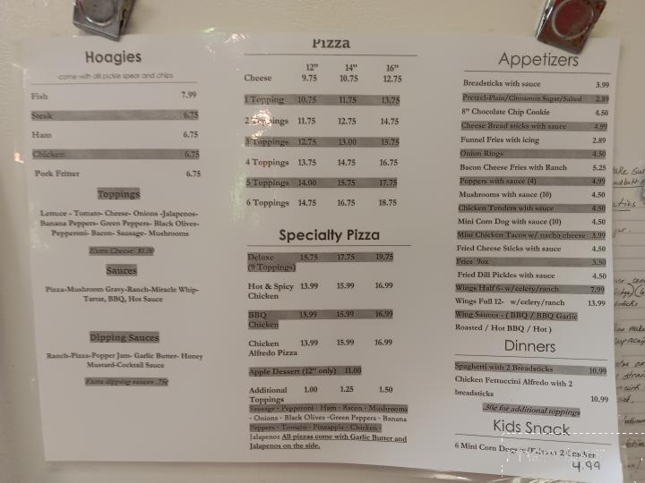 Uptown Pizza - Vevay, IN menu_pic
