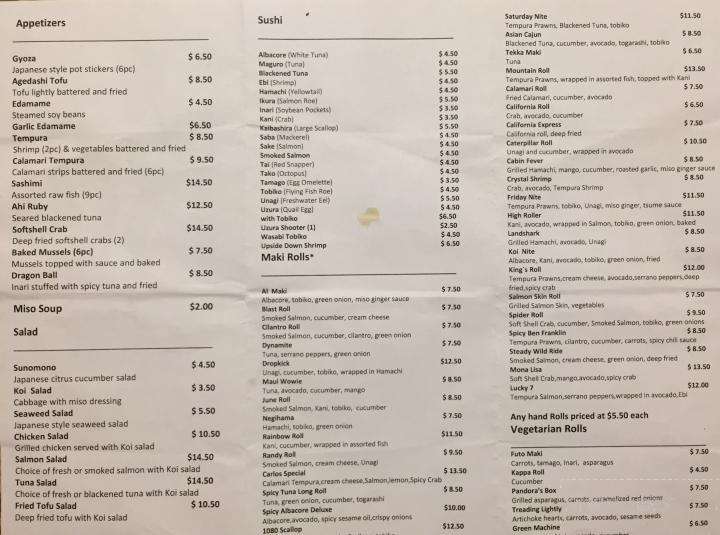 Koi Sushi - Incline Village, NV