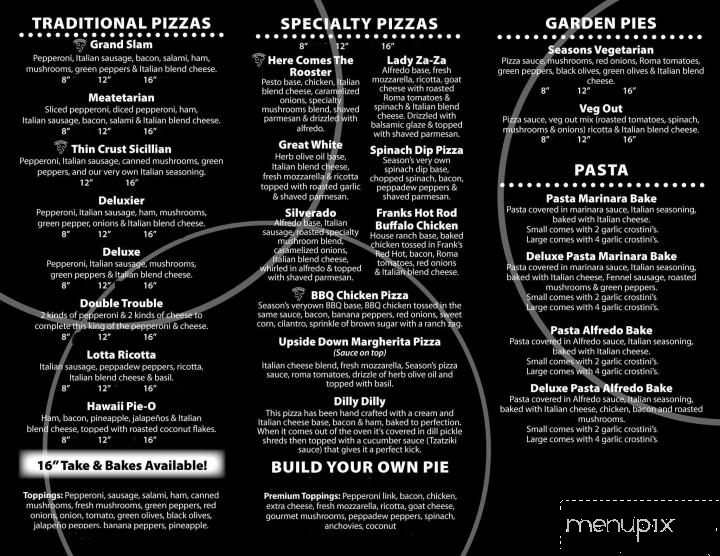 Seasons Pizzeria - Fremont, MI