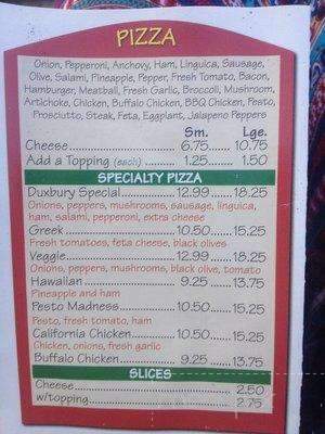 Duxbury Pizza - Duxbury, MA menu_pic
