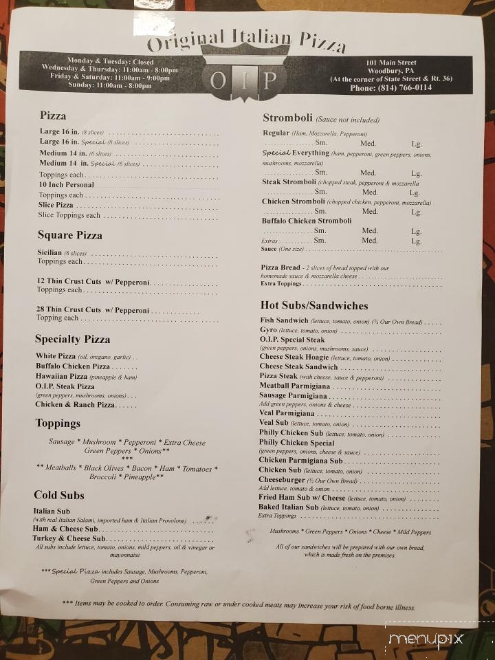 OIP - Woodbury, PA menu_pic