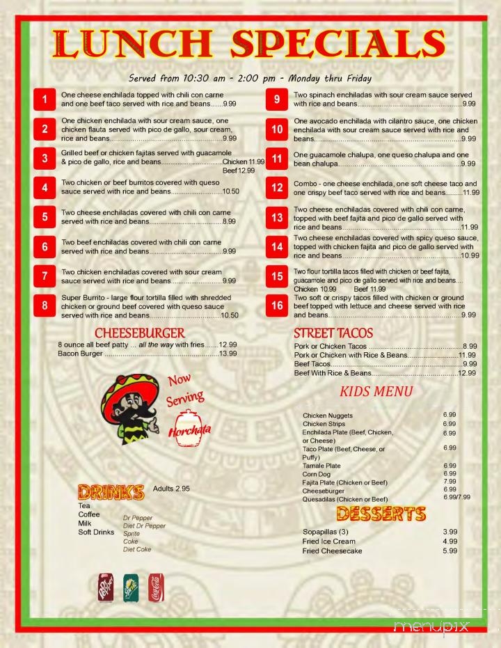Don Juans - Marshall, TX menu_pic