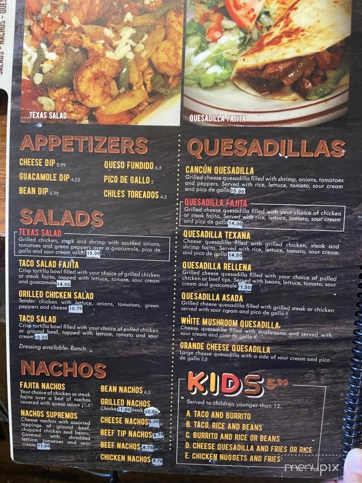 El Charro Mexican Grill - Radford, VA menu_pic
