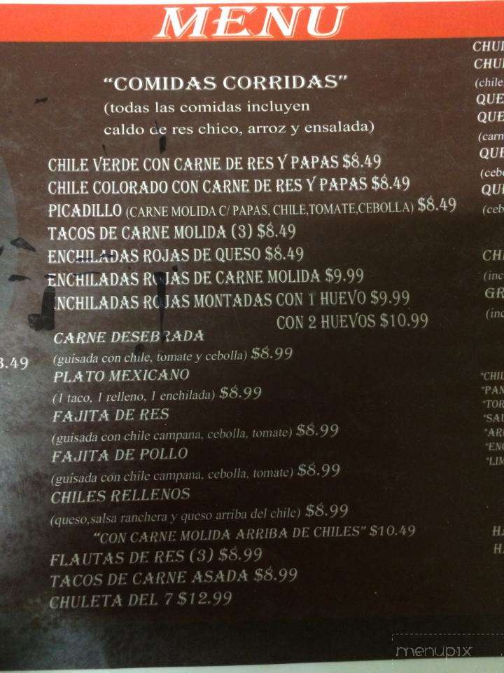 Lucy's Cafe - Odessa, TX menu_pic