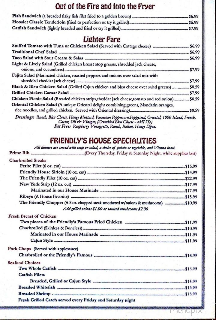 Friendly Tavern - Zionsville, IN menu_pic