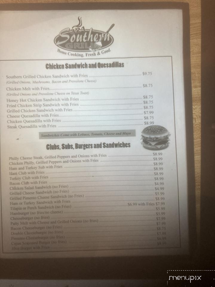 Southern Grill - York, SC menu_pic