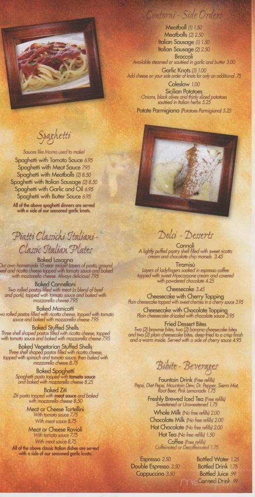 Giuseppe's Italian Restaurants - Ruther Glen, VA menu_pic