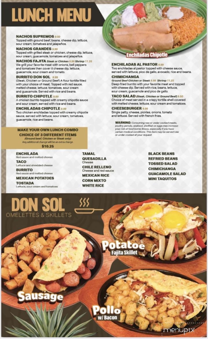 Don Sol - Carbondale, IL menu_pic