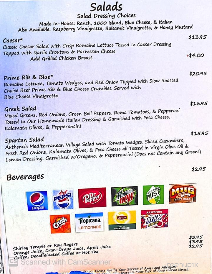 Evangelo's Restaurant - Wasilla, AK menu_pic