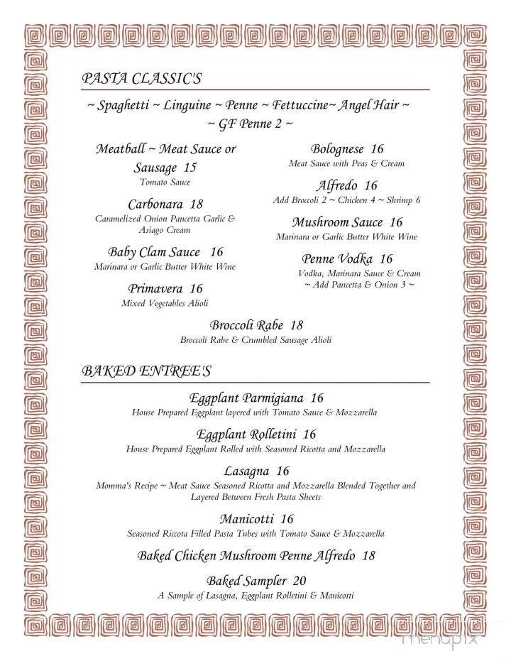 Isabella's Bistro - Englewood, FL menu_pic