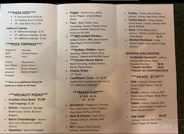 Pizza Quik - Peru, IN menu_pic