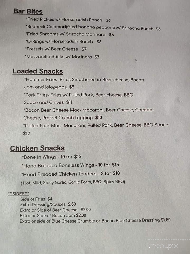 Hammer Time Pub - Mt Sterling, OH menu_pic