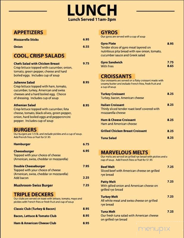 Ardy's Cafe - Two Rivers, WI menu_pic