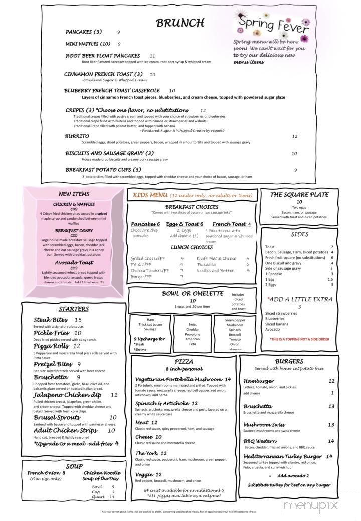Square One Eats and Treats - Waterford Township, MI menu_pic