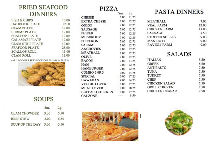 Nantasket Seafood - Hull, MA menu_pic