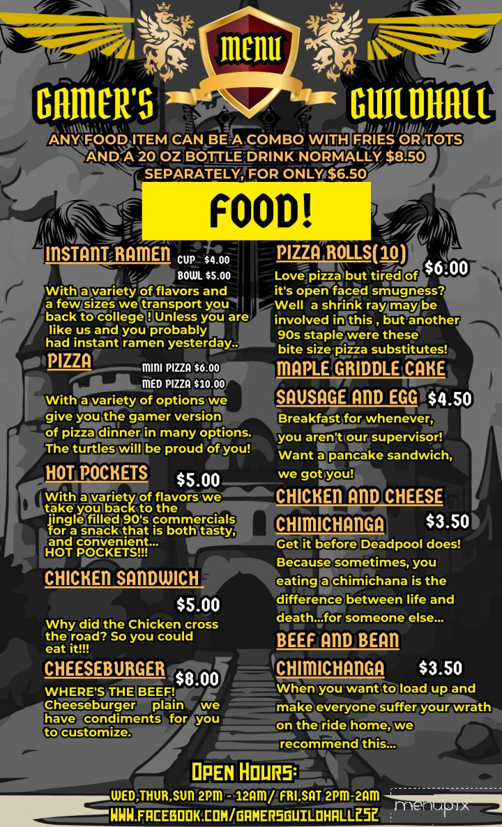 Gamer's Guildhall - Morehead City, NC menu_pic