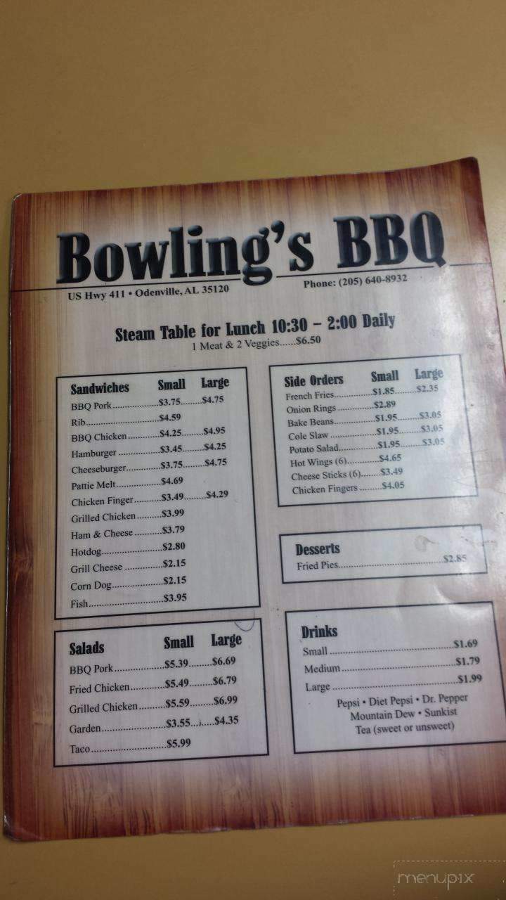 Bowling's BBQ - Odenville, AL