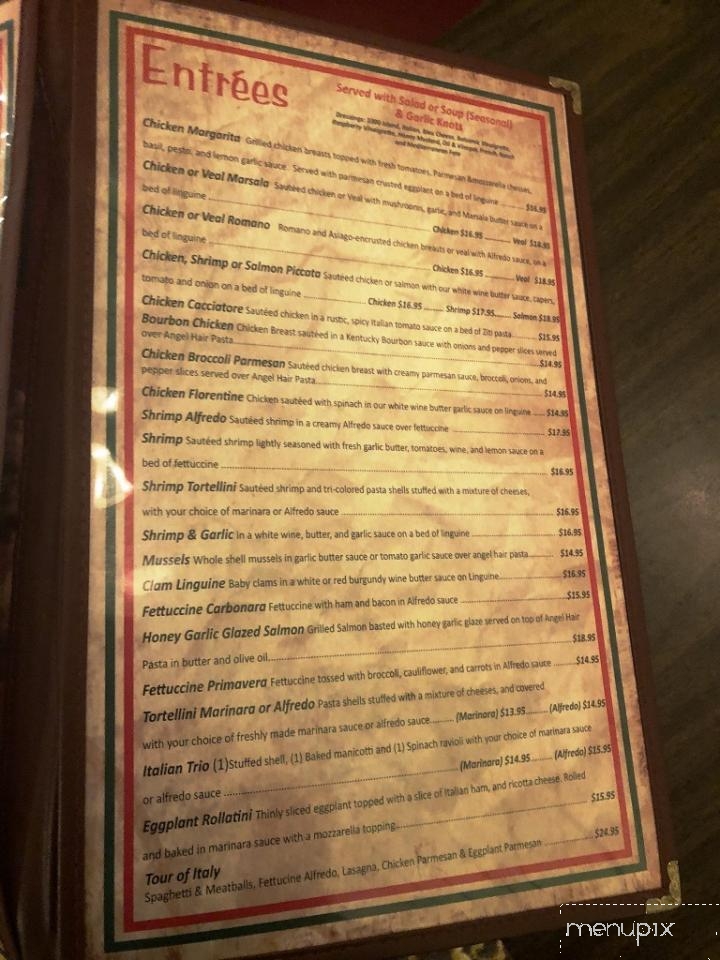 Little Italy of Tellico Village - Loudon, TN menu_pic