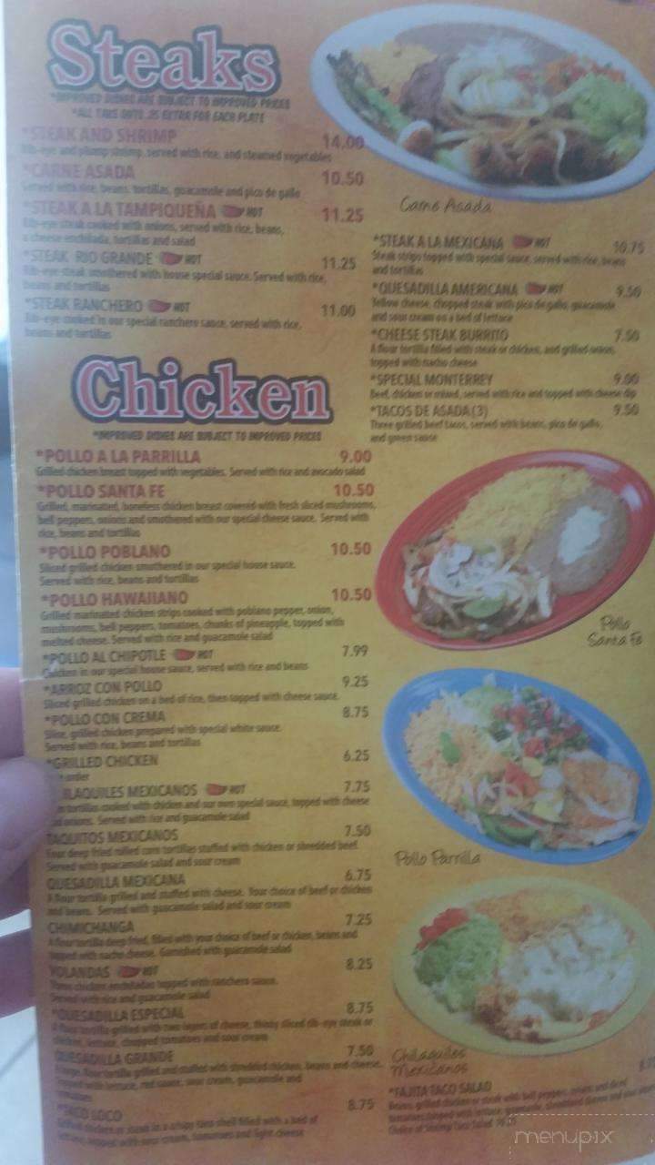 Rio Grande Mexican Restaurant - Lyons, GA menu_pic