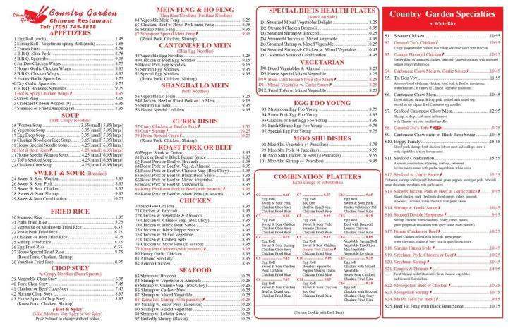 Country Garden - Peterborough, ON menu_pic