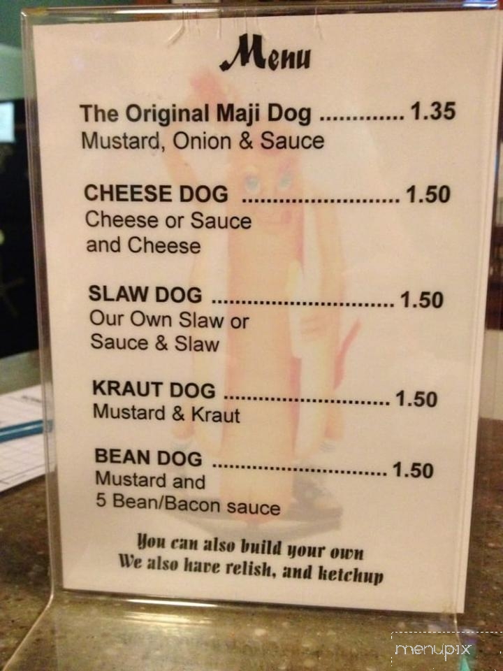 Majestic Bar & Grille - Greenville, PA menu_pic