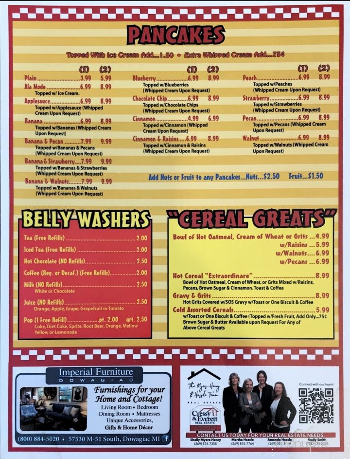 Hard Times Family Restaurant - Decatur, MI menu_pic