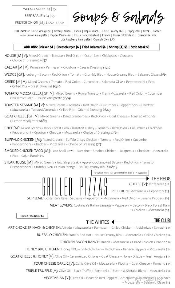 Club 57 - Hornell, NY menu_pic